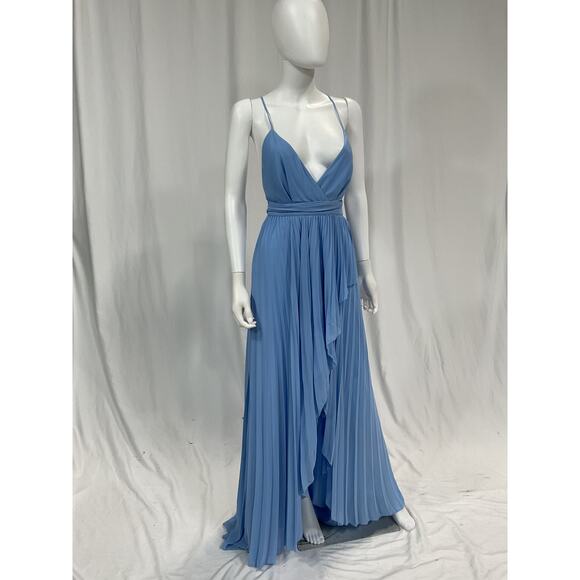 Michael Costello Light Blue Gown - Picture 2 of 5